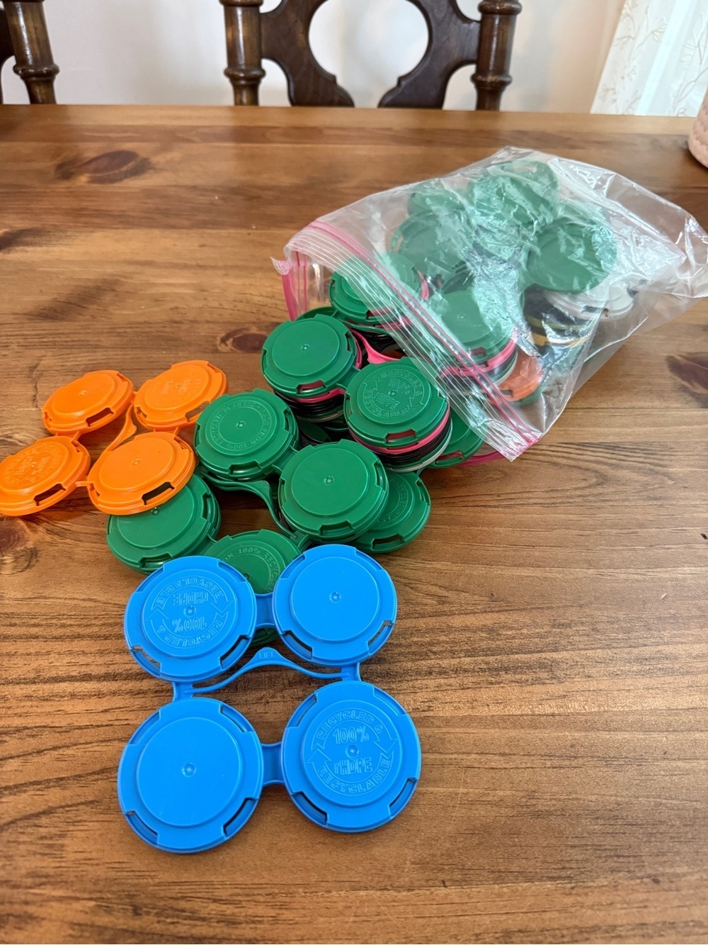 Reusable Plastic Canning Jar Lids Assorted Colors Bulk Lot